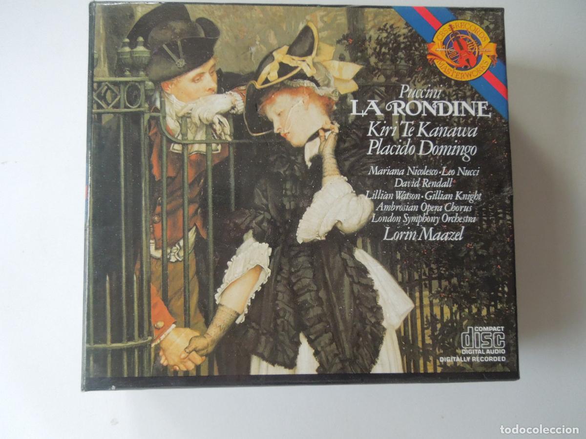 CDs de M&uacute;sica: PUCCINI - LA RONDINE - LORIN MAAZEL - KIRI TE KANAWA -PLACIDO DOMINGO -1983- 2CD,S +LIBRETO -176 PAG