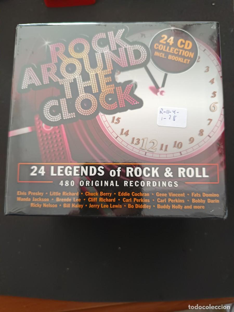 CDs de M&uacute;sica: 24 CD COLLECTION INCL. BOOKLET. ROCK AROUND THE CLOCK. 24 LEGENDS OF ROCK AND ROLL. 480 ORIGINAL