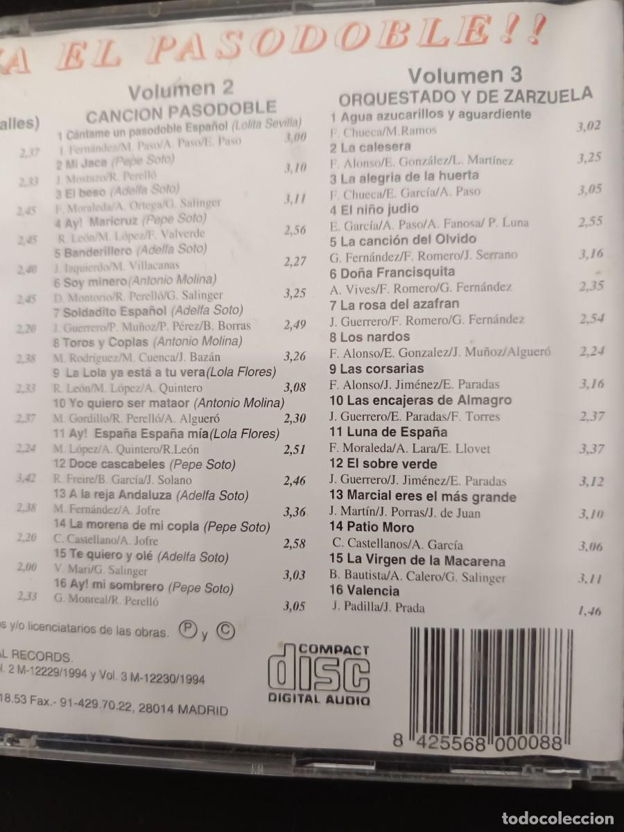 CDs de m&uacute;sica: CAJA 3 CD. &iexcl;&iexcl;VIVA EL PASODOBLE!! - Foto 4