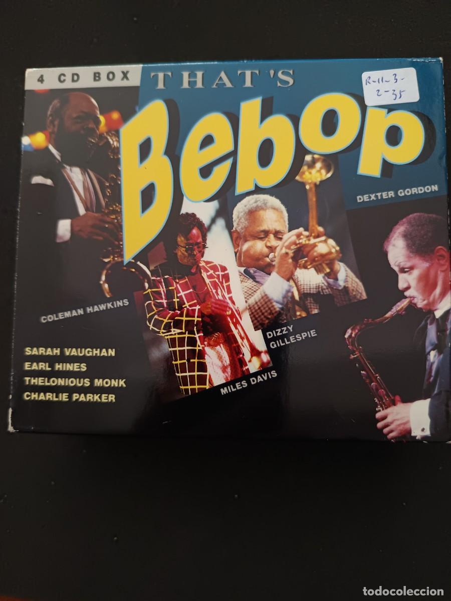 CDs de M&uacute;sica: 4 CD BOX. THAT'S BEBOP; VARIOS ARTISTAS, VER FOTOS