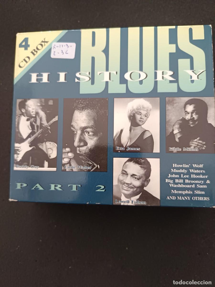 CDs de M&uacute;sica: 4 CD BOX. BLUES HISTORY, PART 2. (VER ARTISTAS EN LAS FOTOS)