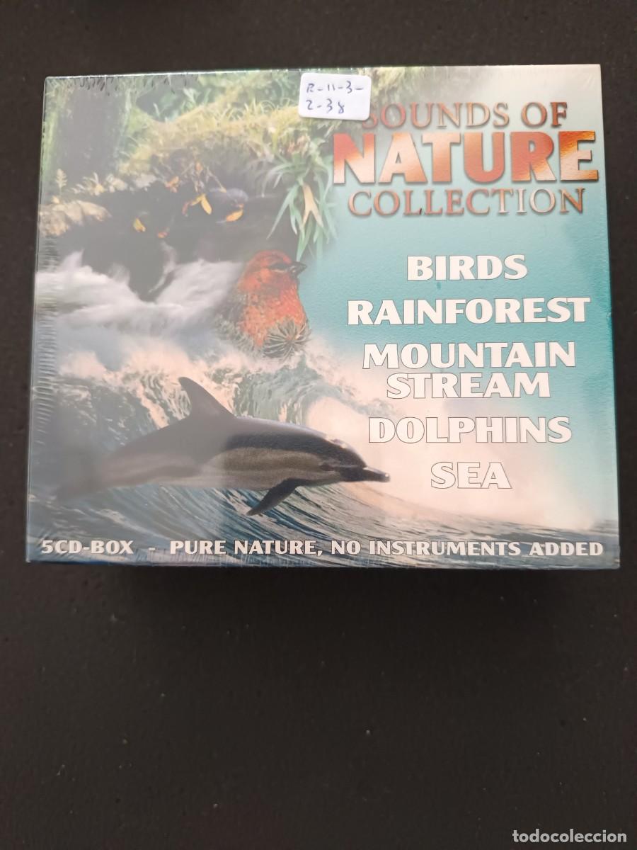 CDs de M&uacute;sica: 5 CD BOX. SOUNDS OF NATURE COLLECTION. BIRDS, RAINFOREST, MOUNTAIN STREAM, DOLPHINS, SEA
