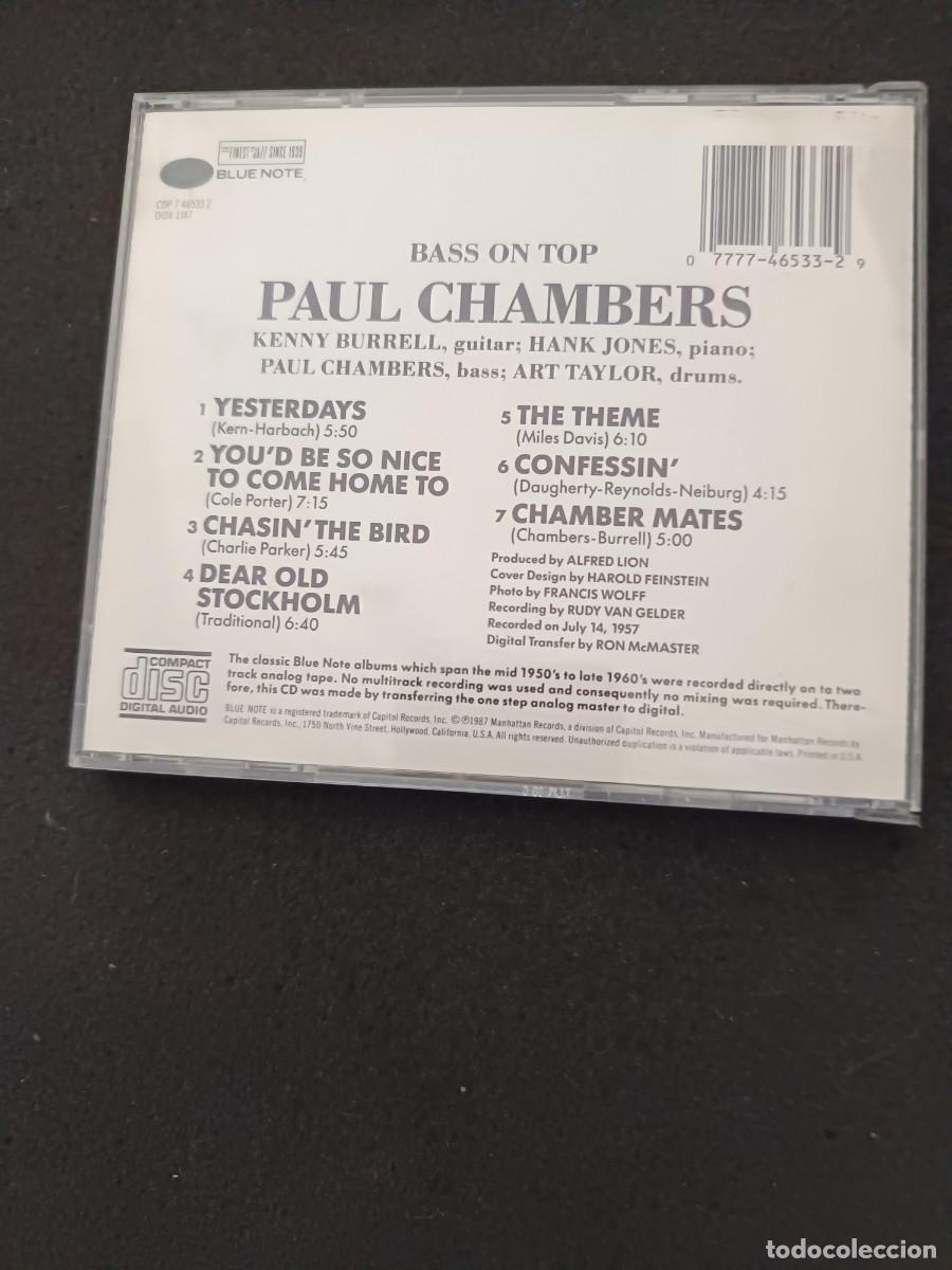 CDs de m&uacute;sica: BASS ON TOP. PAUL CHAMBERS QUARTET - Foto 2