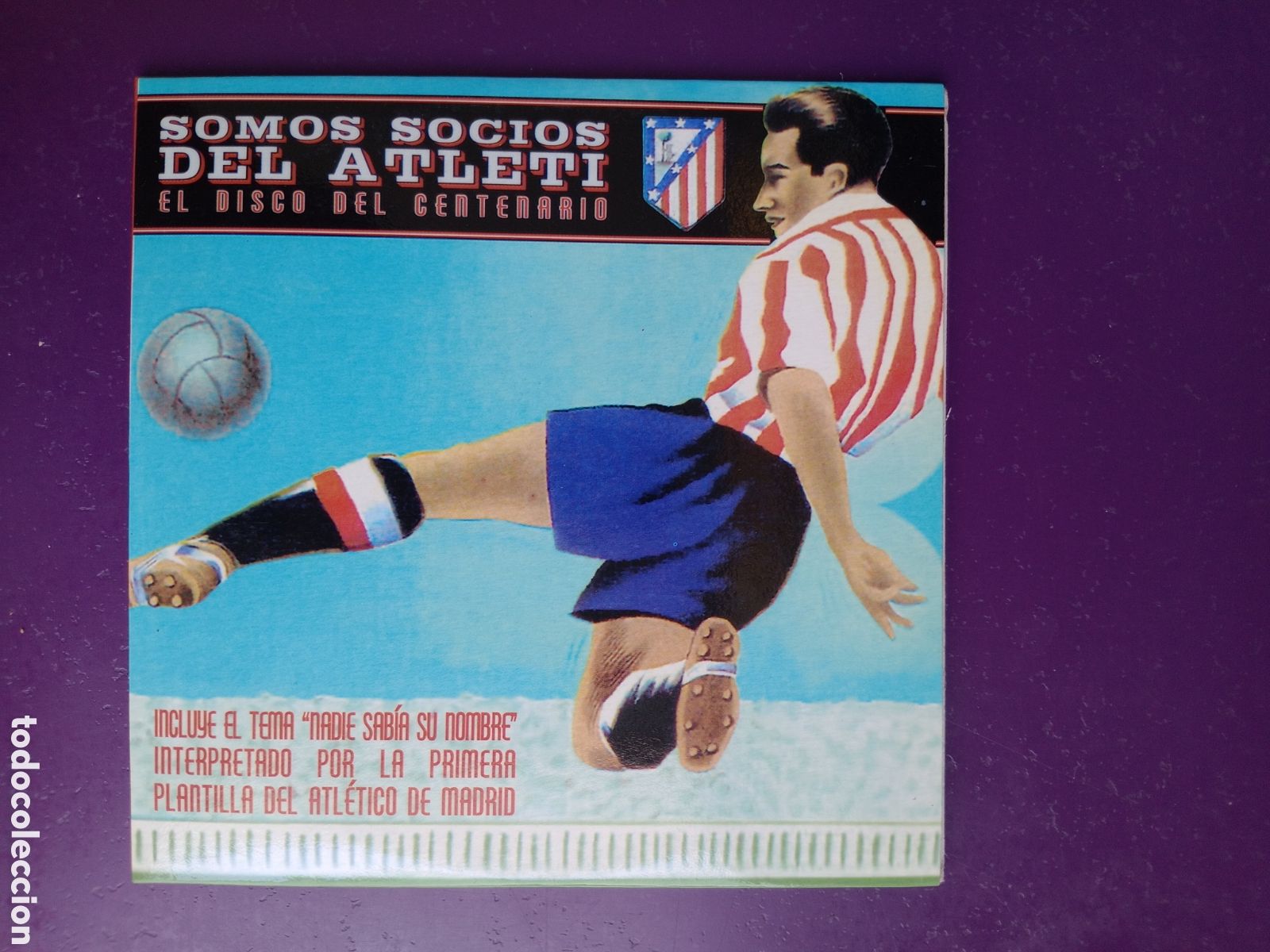 CDs de M&uacute;sica: Somos Socios Del Atleti - CD Sg EMI 4 TEMAS 2004 - NADIE SABIA SU NOMBRE +3 - FUTBOL ATLETICO MADRID