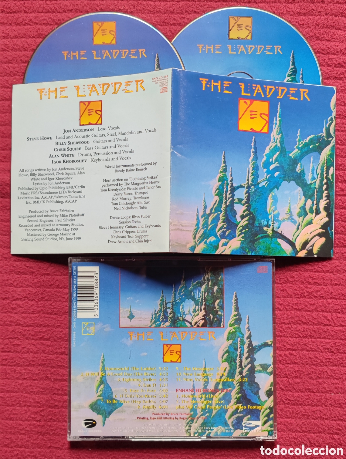 CDs de m&uacute;sica: YES: The Ladder. 2 Cds. 2000 Eagle Records. - Foto 1