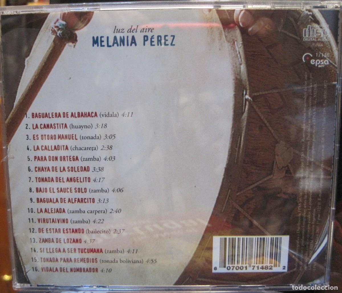 CDs de m&uacute;sica: Melania Perez - Luz Del Aire - Foto 2