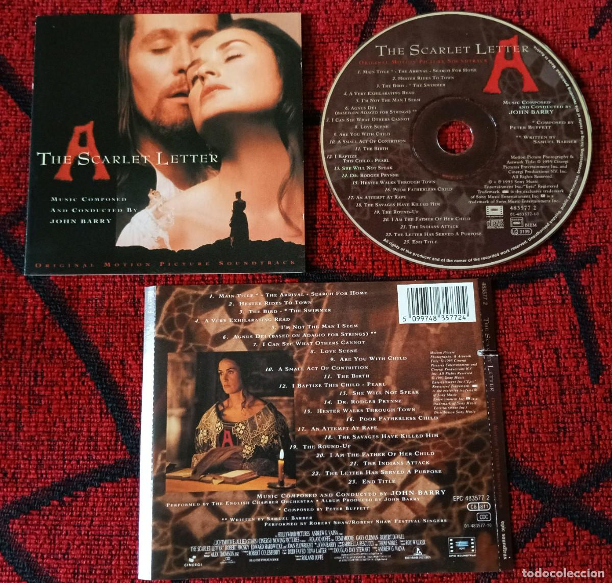 CDs de M&uacute;sica: THE SCARLET LETTER ** BANDA SONORA ** 1995 EU CD **JOHN BARRY