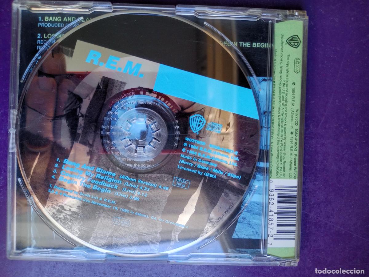 CDs de M&uacute;sica: R.E.M. &ndash; Bang And Blame - CD WARNER 1994 - 4 TEMAS , 3 LIVE - REM