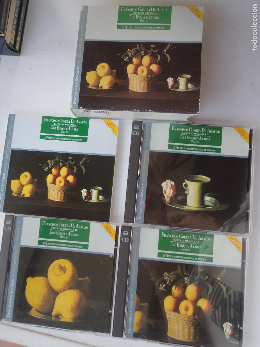 CDs de M&uacute;sica: FRANCISCO CORREA DE ARAUXO - JOS&Eacute; ENRIQUE AYARRA , &Oacute;RGANO - FACULTAD ORGANICA - 6CD,S+LIBRETO -1996