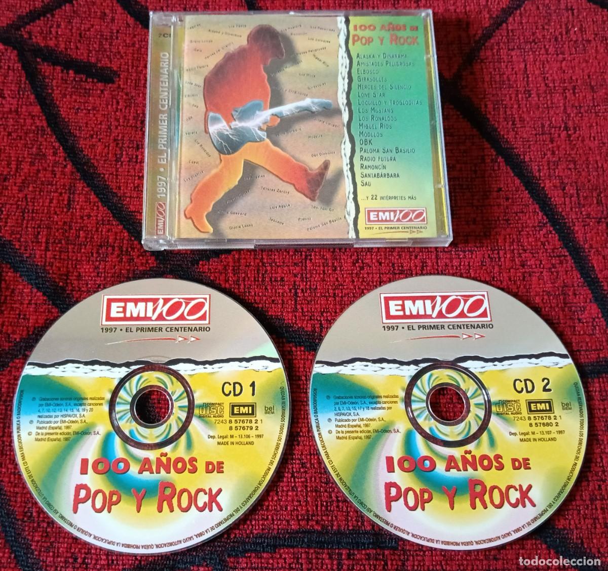 CDs de M&uacute;sica: 100 A&Ntilde;OS DE POP Y ROCK 1997 CD DOBLE JEANETTE Radio Futura OBK Heroes Del Silencio