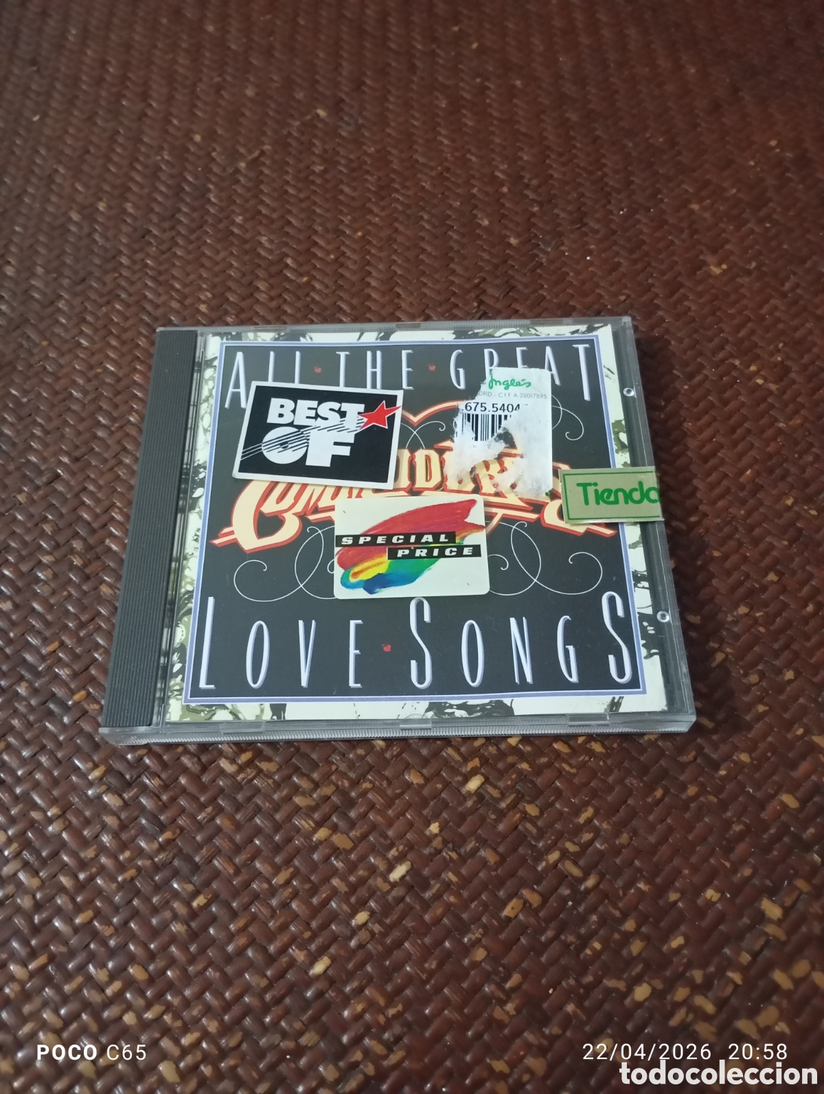 CDs de M&uacute;sica: All the great LOVE songs comodores
