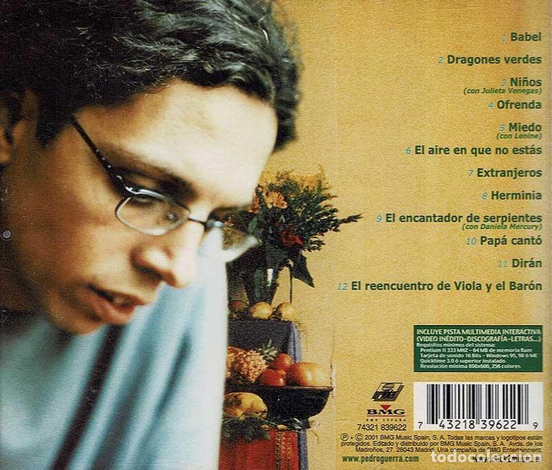 CDs de m&uacute;sica: Pedro Guerra - Ofrenda. CD - Foto 2