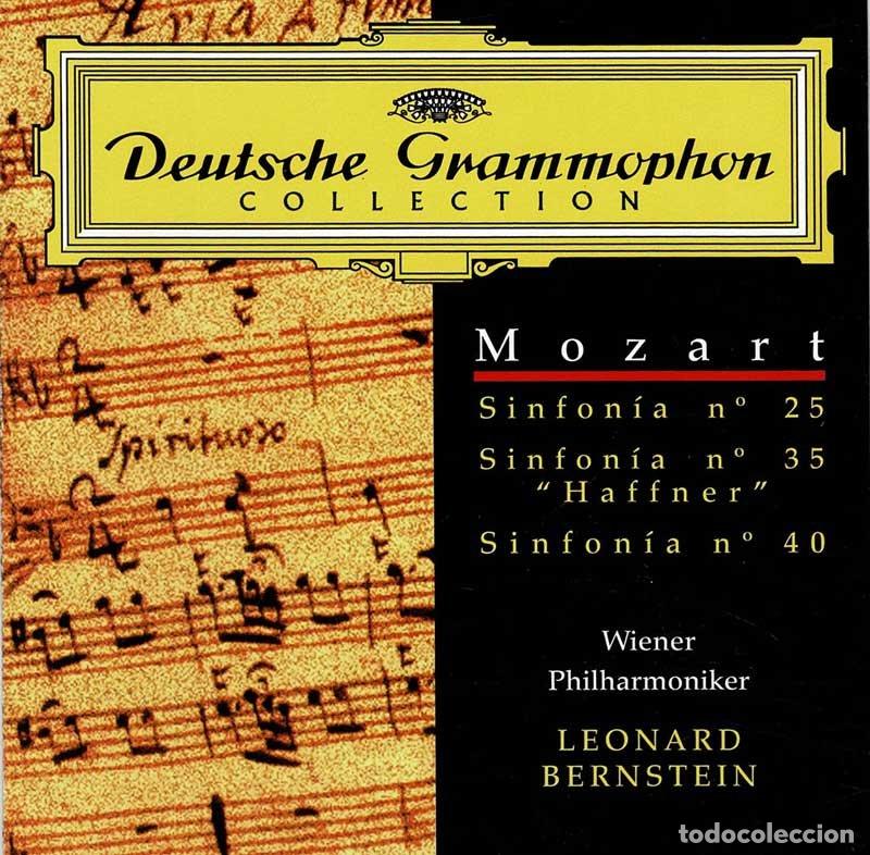CDs de M&uacute;sica: Sinfon&iacute;a N&ordm; 25, Sinfon&iacute;a N&ordm; 35 Haffner. Sinfon&iacute;a N&ordm; 40. CD - Mozart, Leonard Bernstein