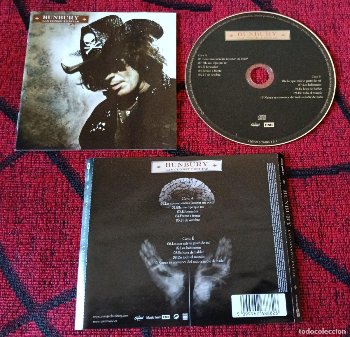 CDs de M&uacute;sica: BUNBURY ** Las Consecuencias ** 2009 MEXICO CD **HEROES DEL SILENCIO