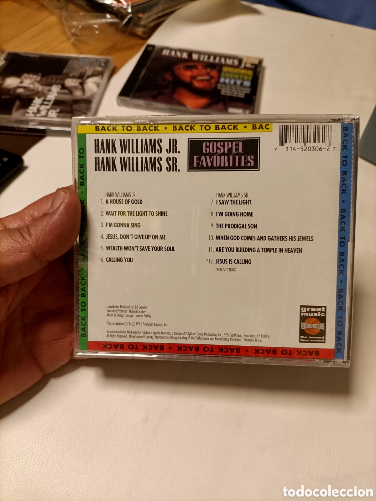 CDs de m&uacute;sica: 2 CD 1994-1995,Hank Williams,SR-JR - Foto 3
