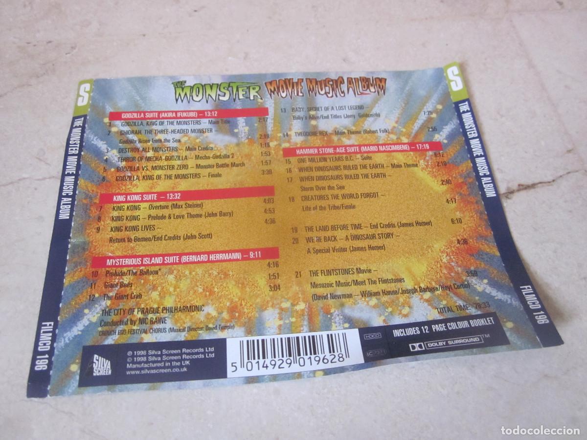 CDs de M&uacute;sica: CONTRAPORTADA Y LIBRETO DEL CD THE MONSTER MOVIE ALBUM - SILVA SCREEN RECORDS 1998