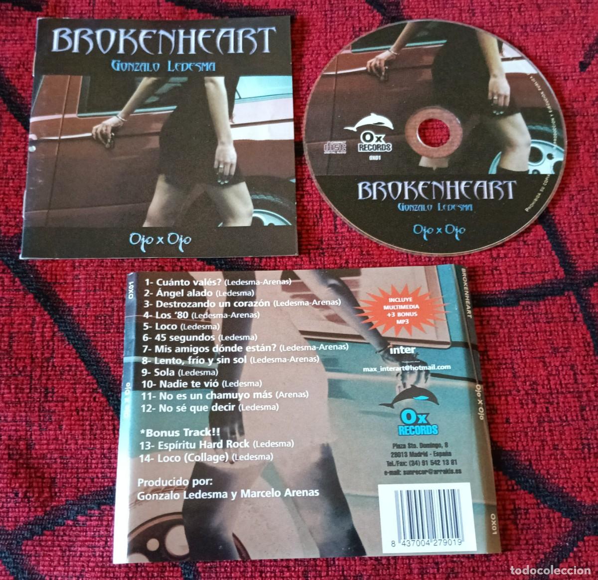 CDs de M&uacute;sica: BROKENHEART (GONZALO LEDESMA) ** Ojo X Ojo ** CD 2004