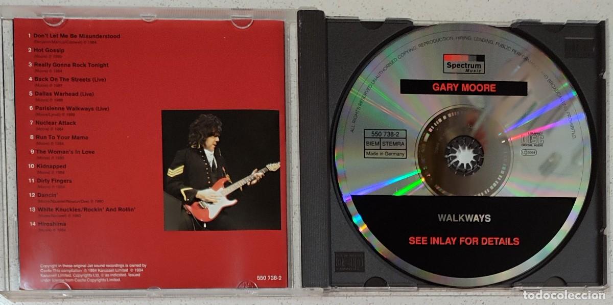 CDs de m&uacute;sica: GARY MOORE - WALKWAYS (CD) 1994 - 14 TEMAS -ED. GERMANY - Foto 2
