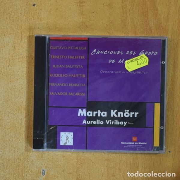 CDs de M&uacute;sica: MARTA KNORR / AURELIO VIRIBAY - CANCIONES DEL GRUPO DE MADRID - CD