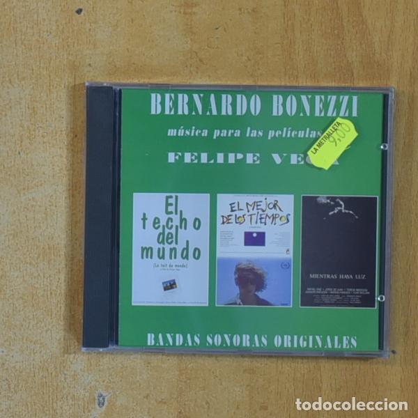 CDs de M&uacute;sica: FELIPE VEGA - EL TECHO DEL MUNDO / EL MEJOR DE LOS TIEMPOS / MIENTRAS HAYAS LUZ - CD