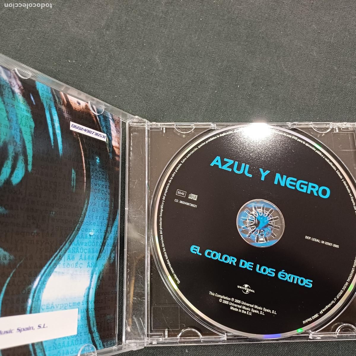 CDs de m&uacute;sica: AZUL Y NEGRO/EL COLOR DE SUS EXITOS/CD. - Foto 2