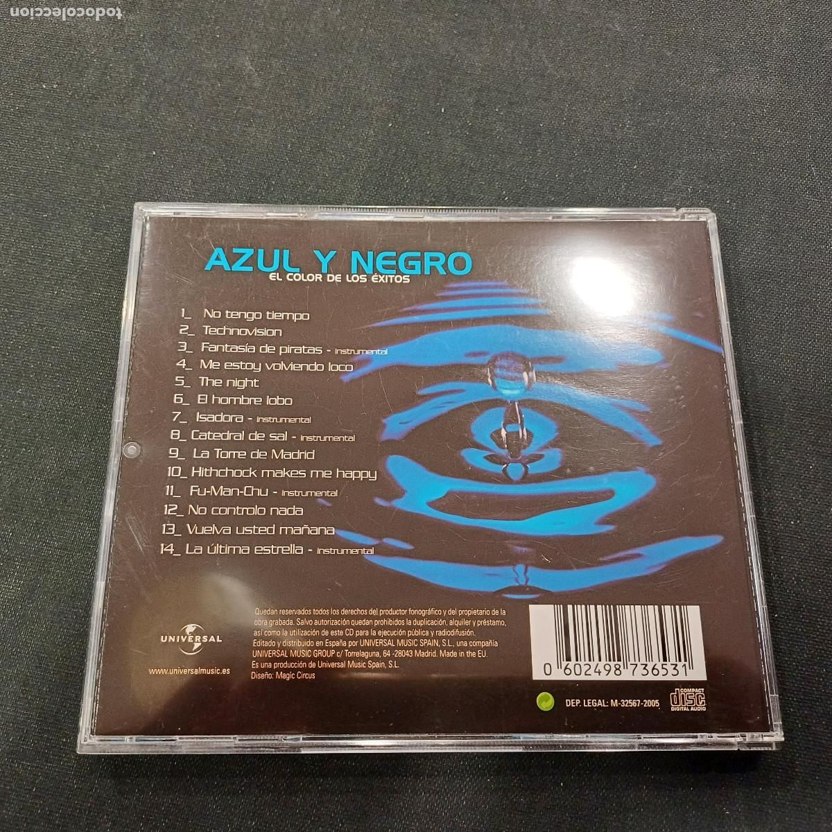 CDs de m&uacute;sica: AZUL Y NEGRO/EL COLOR DE SUS EXITOS/CD. - Foto 3