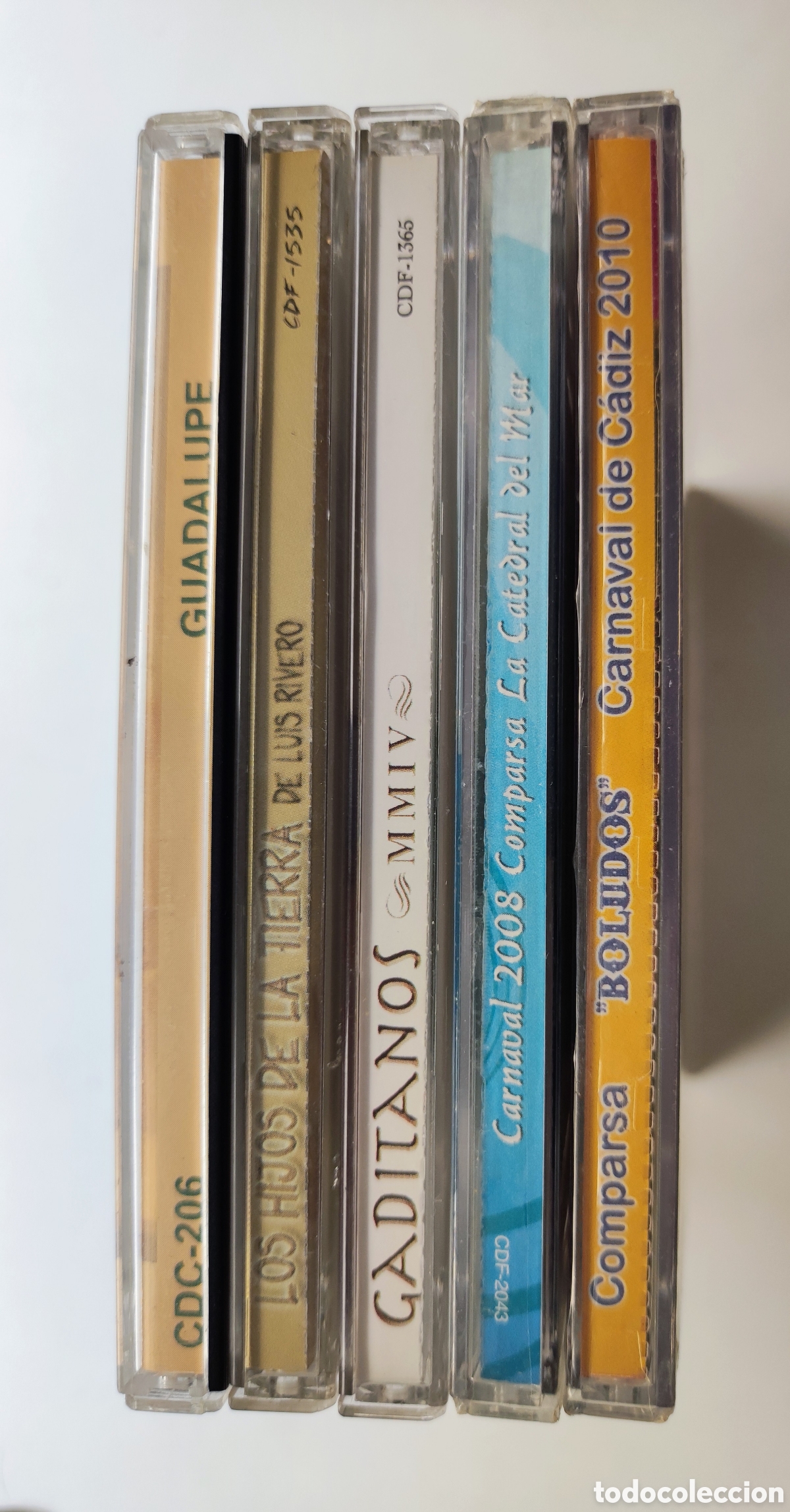 CDs de M&uacute;sica: 5 CD - LUIS RIVERO / COMPARSAS - GUADALUPE (1&deg; PREMIO) + LOS HIJOS DE LA TIERRA (2&deg;) + 3 - CARNAVAL