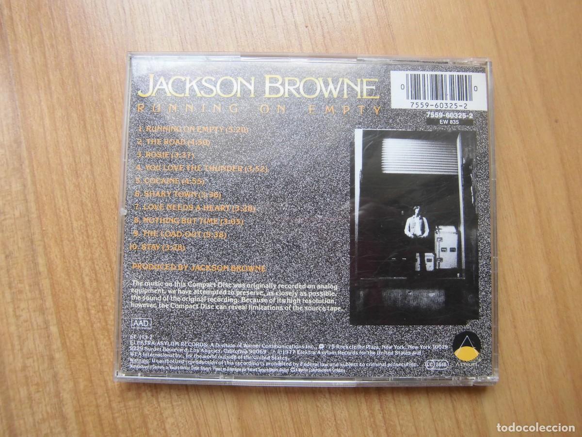 CDs de m&uacute;sica: CD JACKSON BROWNE RUNNING ON EMPTY - Foto 2