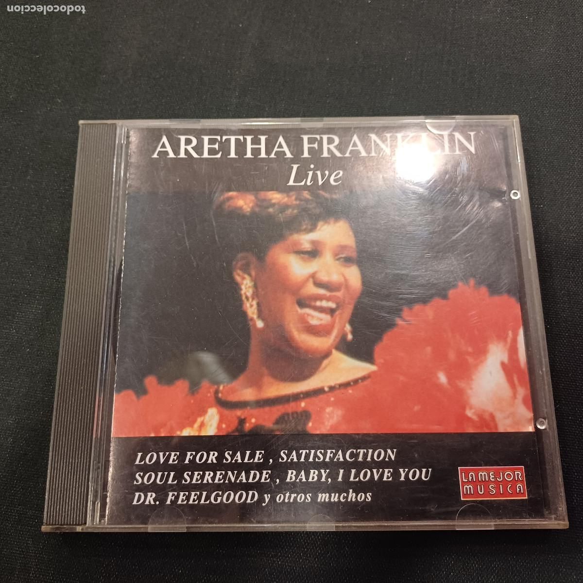 CDs de m&uacute;sica: ARETHA FRANKLIN/LIVE/CD. - Foto 1