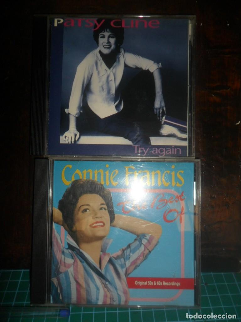 Musik-CDs: 012- Lote 2 CDs Cl&aacute;sicos: Connie Francis (The Best of) + Patsy Cline (Try Again)