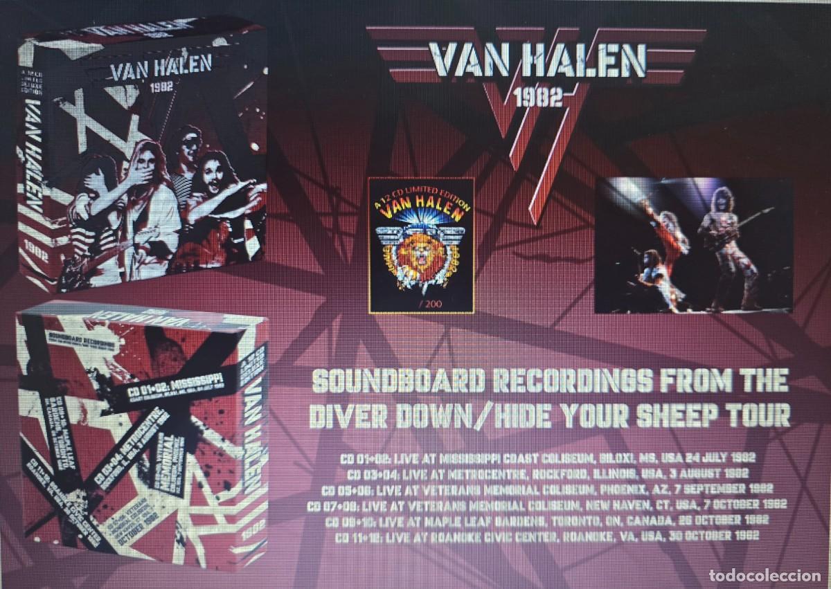 CDs de M&uacute;sica: VAN HALEN ''1982'' - 6 live shows USA + Canada - BOX - 12CD