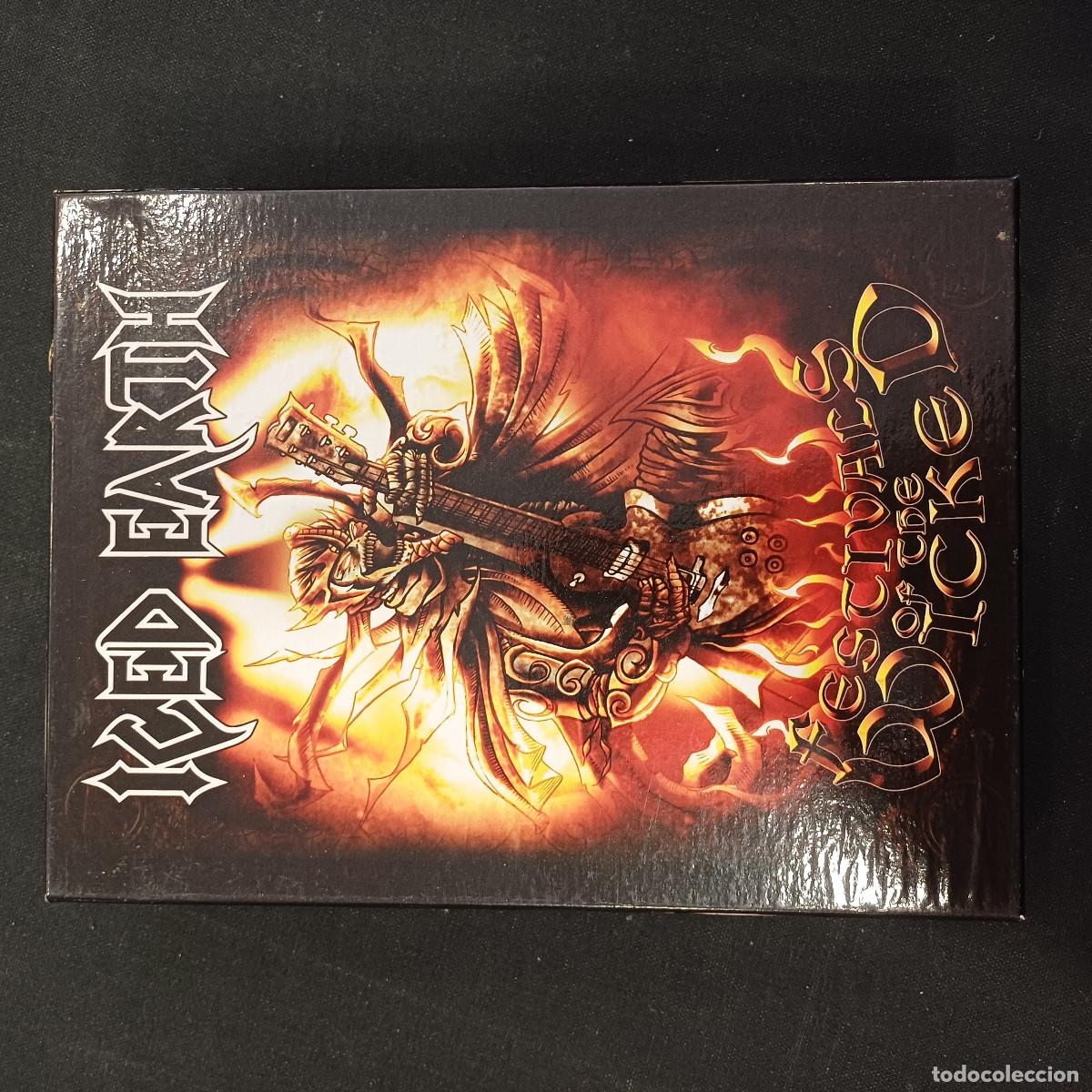 CDs de M&uacute;sica: ICED EARTH/FESTIVALS OF THE WICKED/BOX SET DELUXE EDITION LIMITED/CD+2 DVD+LIBRETO+BANDERA/METAL.