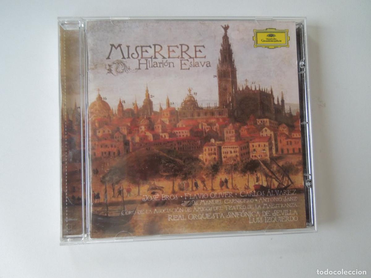 CDs de M&uacute;sica: MISERERE- HILARION ESLAVA - LUIS IZQUIERDO , REAL ORQUESTA SINFONICA DE SEVILLA - 2008