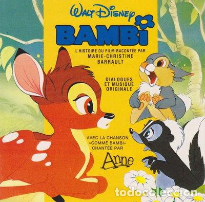 CDs de M&uacute;sica: Bambi - L'histoire du film racont&eacute;e par Marie-Christine Barrault- 3418153500228