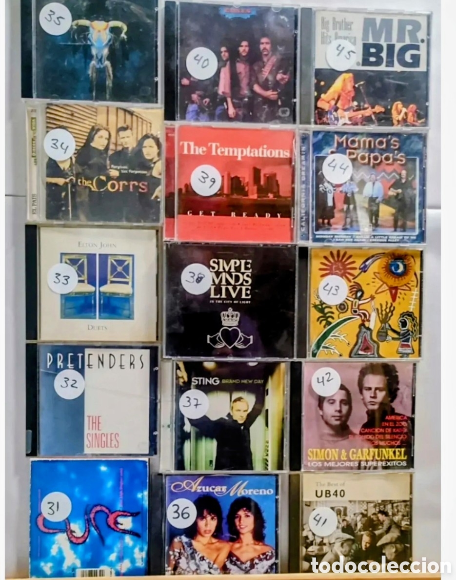 CD di Musica: CDs ref 31 al 45 cds