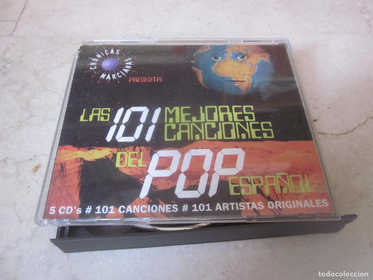 CDs de M&uacute;sica: CRONICAS MARCIANAS PRESENTA LAS 101 MEJORES CANCIONES DEL POP ESPA&Ntilde;OL 5 CDS - DRO 1998