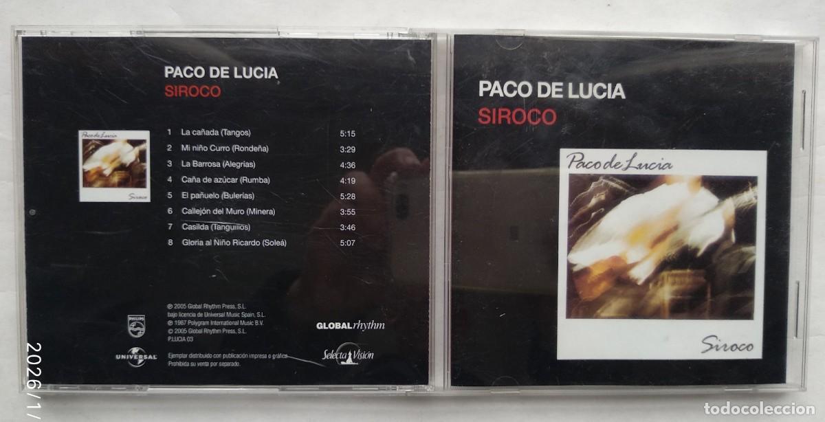 CDs de M&uacute;sica: PACO DE LUC&Iacute;A. SIROCO. CD.