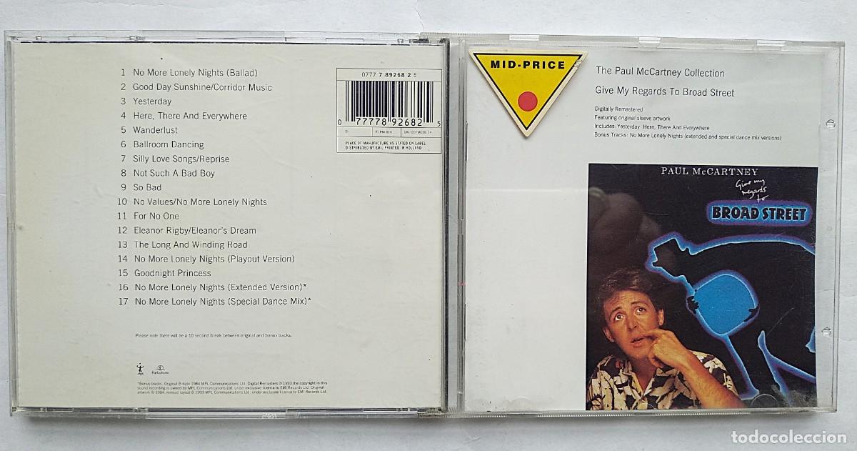 CDs de M&uacute;sica: PAUL McCARTNEY. BROAD STREET. CD.
