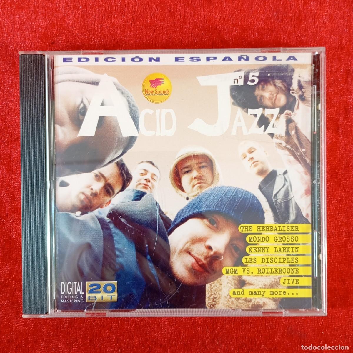 CDs de M&uacute;sica: ACID JAZZ - N&ordm;5 - CD - STEREO - 1997 - NEW SANDS MILTIMEDIA - 13 PISTAS - AJE 005 / 2921