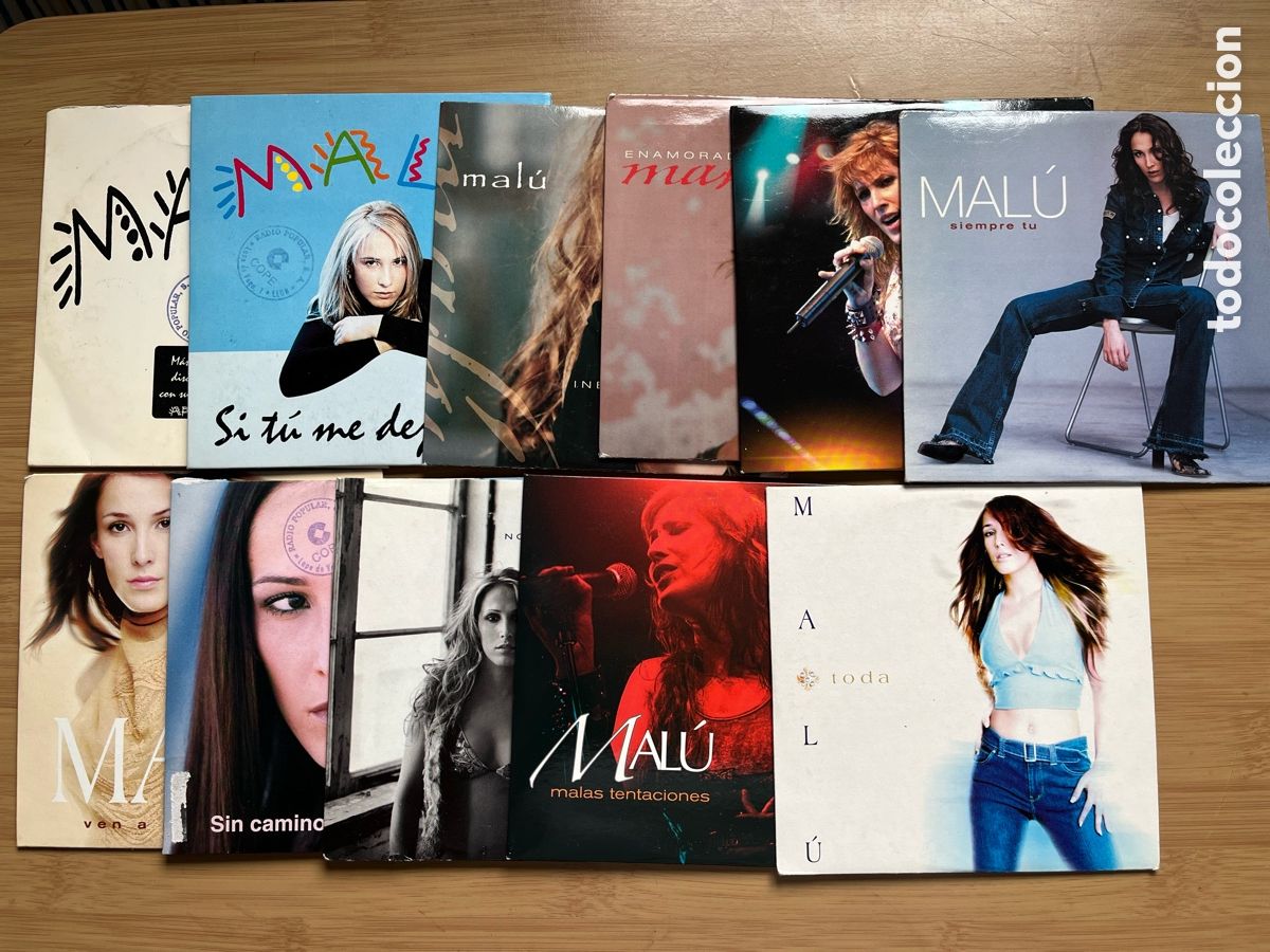 CD de M&uacute;sica: MALU. . Inevitable. Enamorada. Por una vez. No me extra&ntilde;a nada. Aprendiz. Sin caminos.(11cd singles)