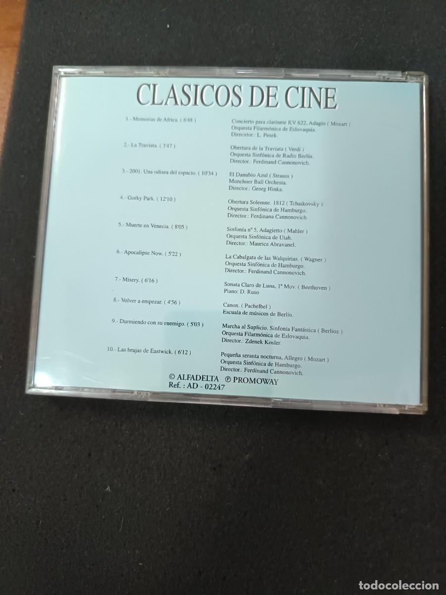 CDs de m&uacute;sica: CL&Aacute;SICOS DE CINE. 10 TRACKS. - Foto 2