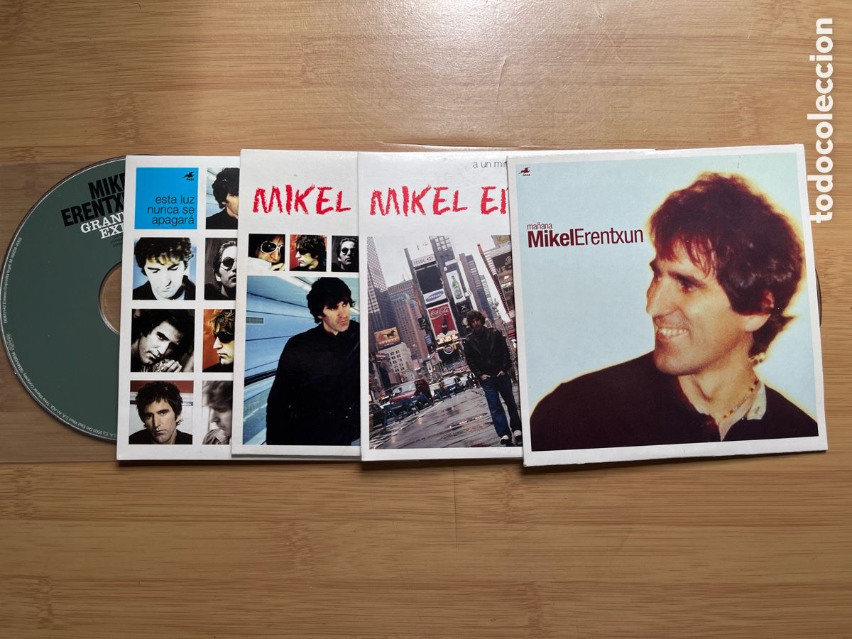 CDs de M&uacute;sica: MIKEL ERENTXUN. Ma&ntilde;ana. Esa luz nunca se apagara. Esos dias. Grandes exitos............(5cds single)