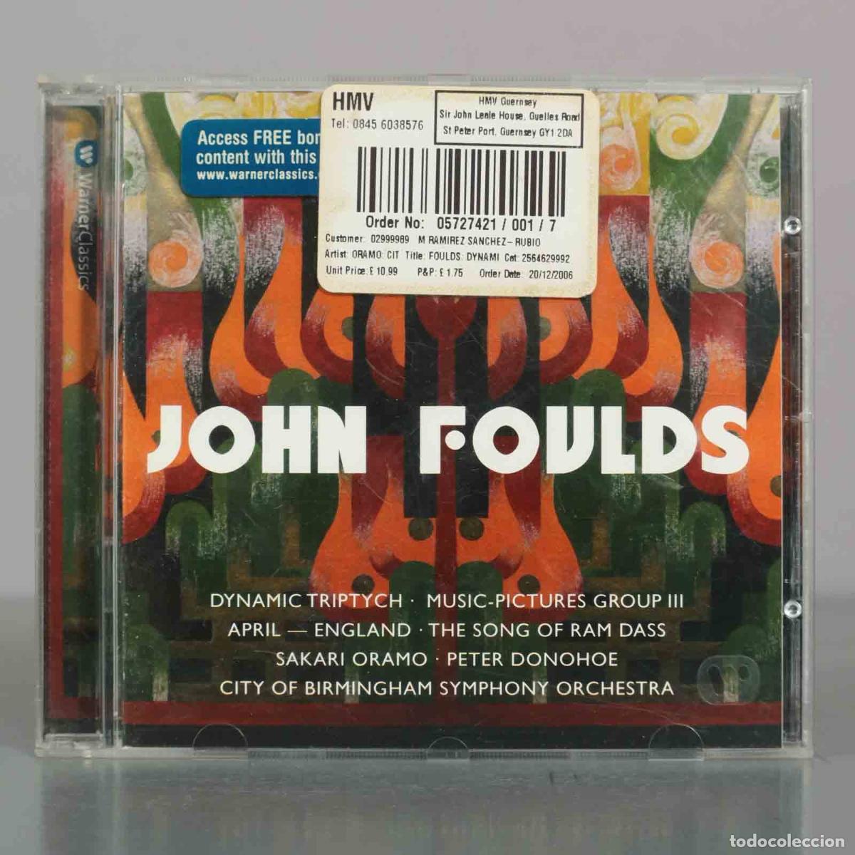 CDs de M&uacute;sica: CD. Dynamic Triptych, Music-Pictures Group III, April - England The Song of Ram Dass, Foulds DONOHOE