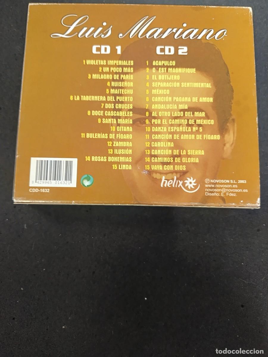 CDs de m&uacute;sica: 2 CD SET. LUIS MARIANO EN ESPA&Ntilde;OL - Foto 2