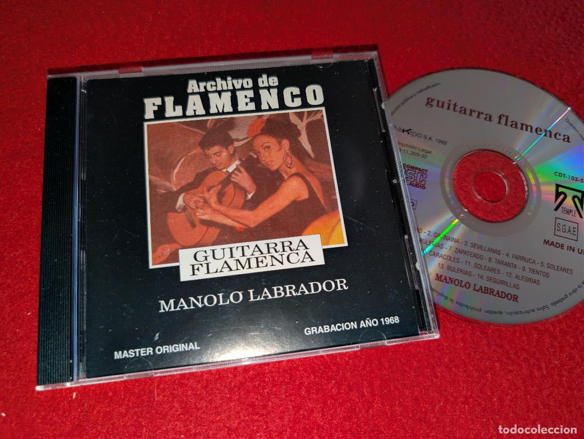 CDs de M&uacute;sica: MANOLO LABRADOR Guitarra flamenca Archivo de Flamenco CD 1992 Temple