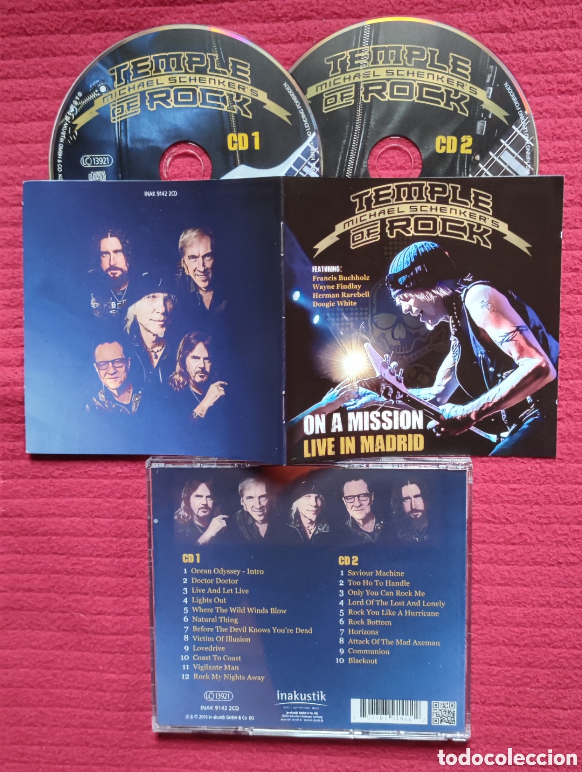 CDs de M&uacute;sica: MICHAEL SCKENKER'S: On a Mission. Live in Madrid. 2 Cd's. Recorded Live 19 November 2015 in Madrid.