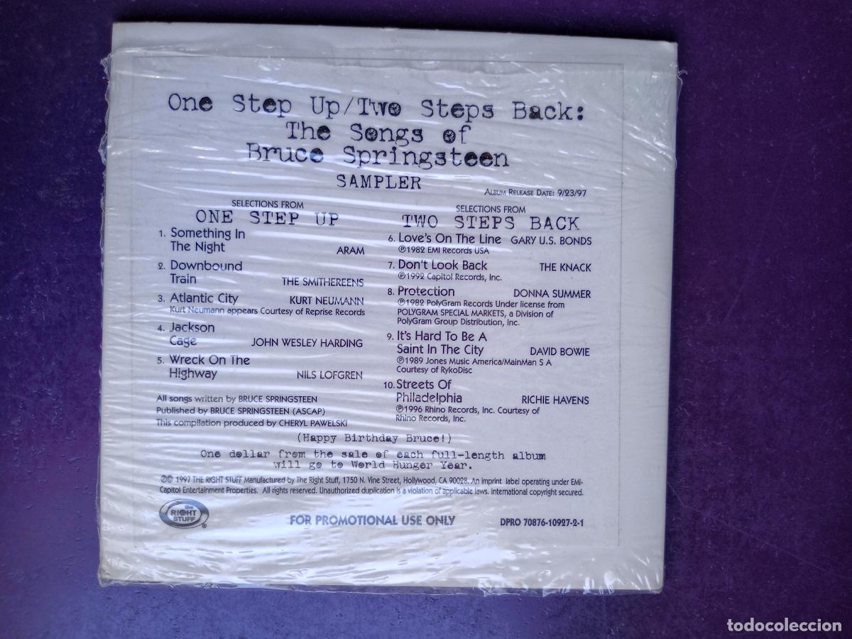 CDs de M&uacute;sica: One Step Up / Two Steps Back The Songs Of Bruce Springsteen - CD right stuff 1997 10 TEMAS, PROMO