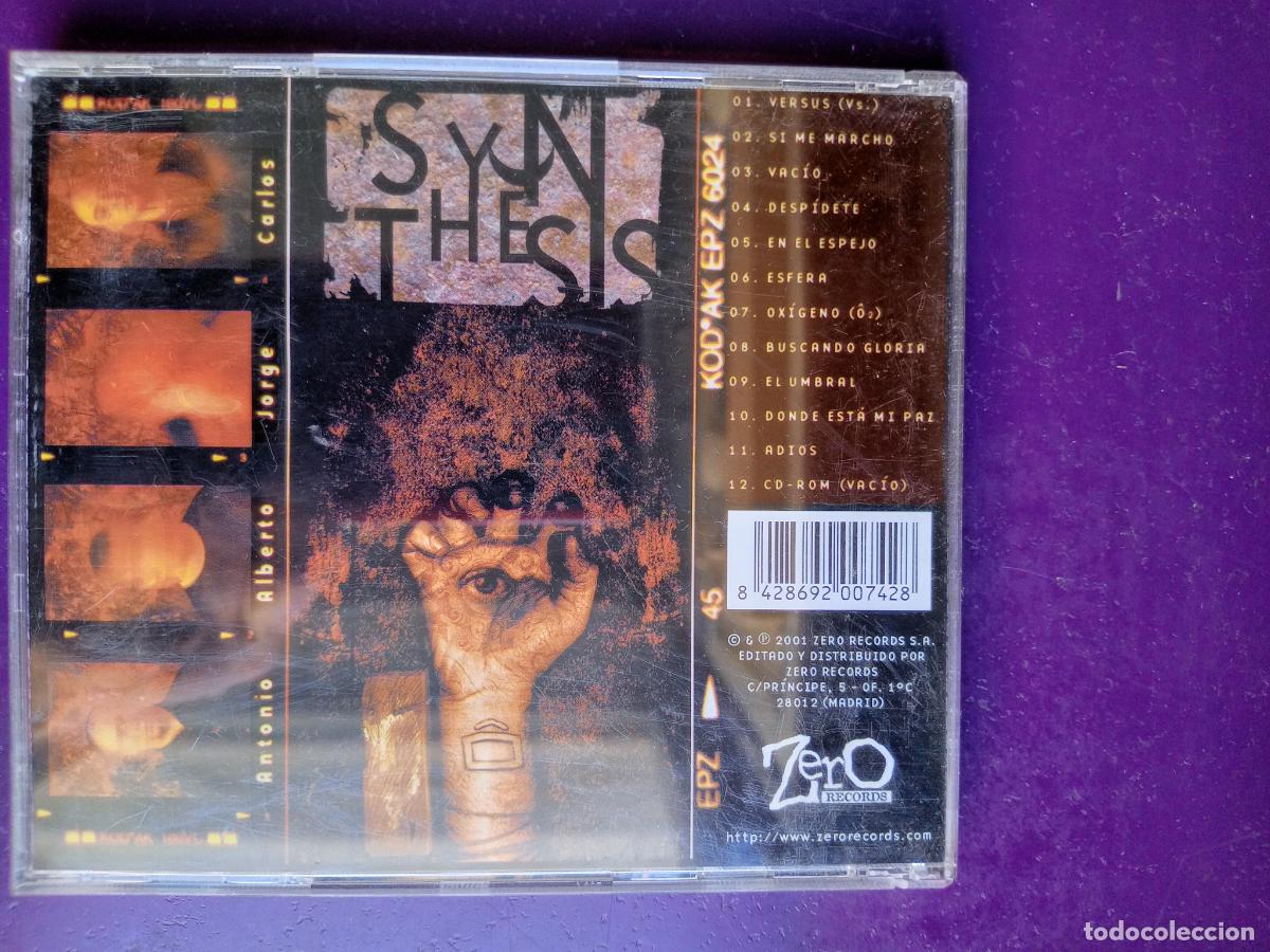 CDs de M&uacute;sica: S&ocirc;ber &ndash; Synthesis - CD ZERO 2001, HARD ROCK, ALGO DE USO , LEVE