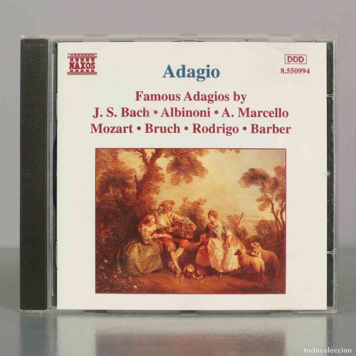 CDs de M&uacute;sica: CD. Famous Adagios - J. S. Bach, Albinoni, A. Marcello, Mozart, Bruch, Rodrigo, Barber