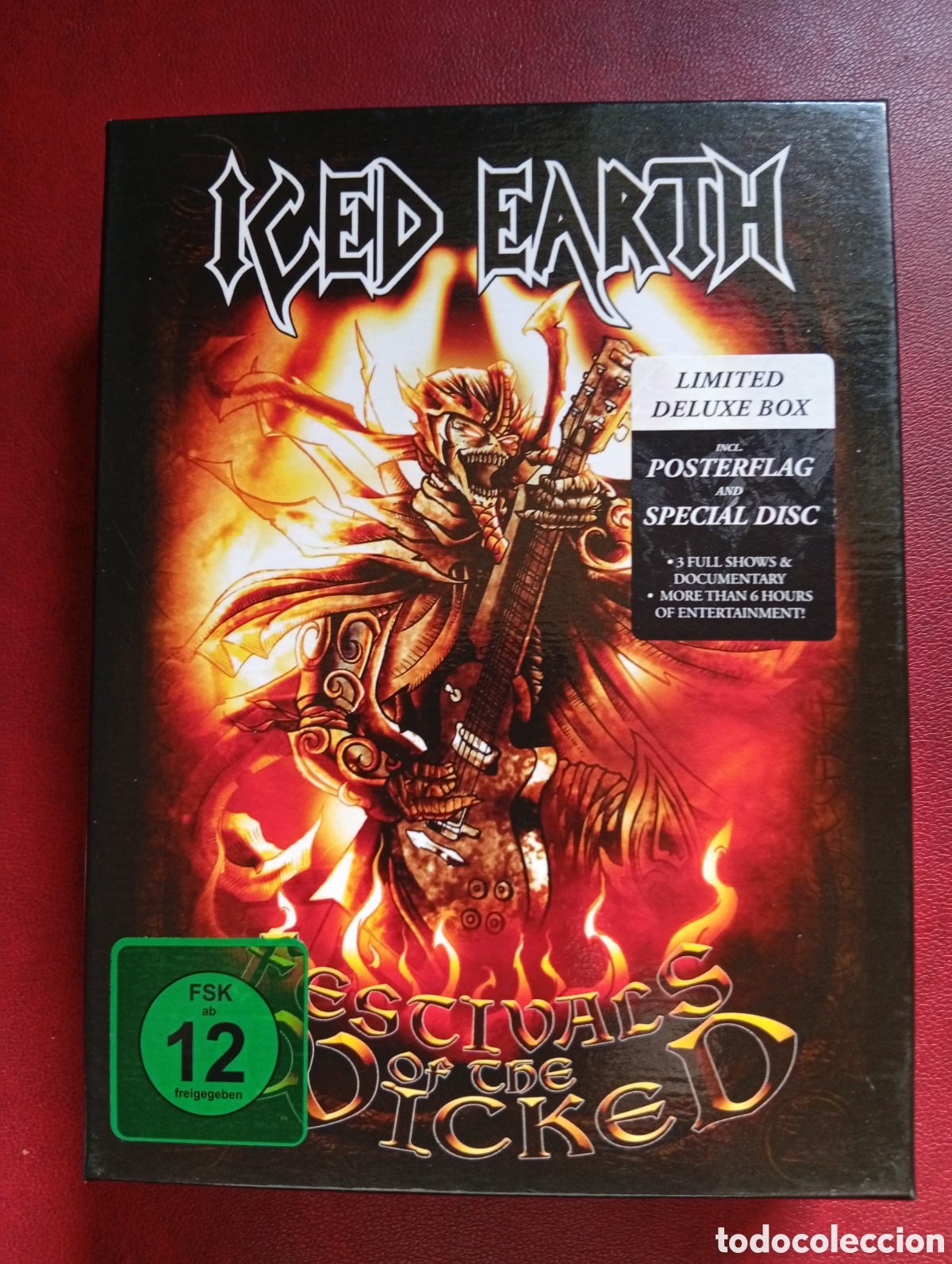CDs de M&uacute;sica: Box CD/2 DVD/libreto/bandera ICED EARTH festivals of the wicked (Metallica judas priest behemoth